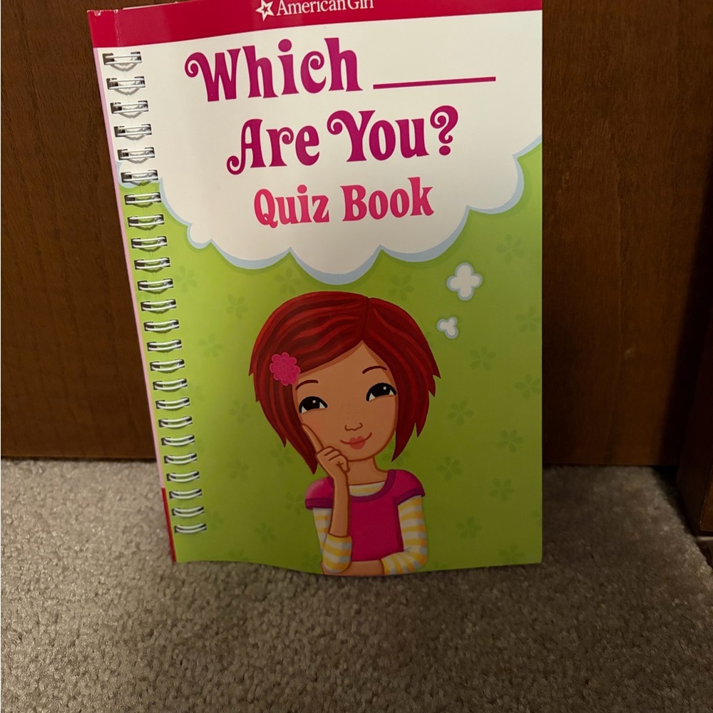 American Girl 'Which Are You?' Quiz Book with Green Cover